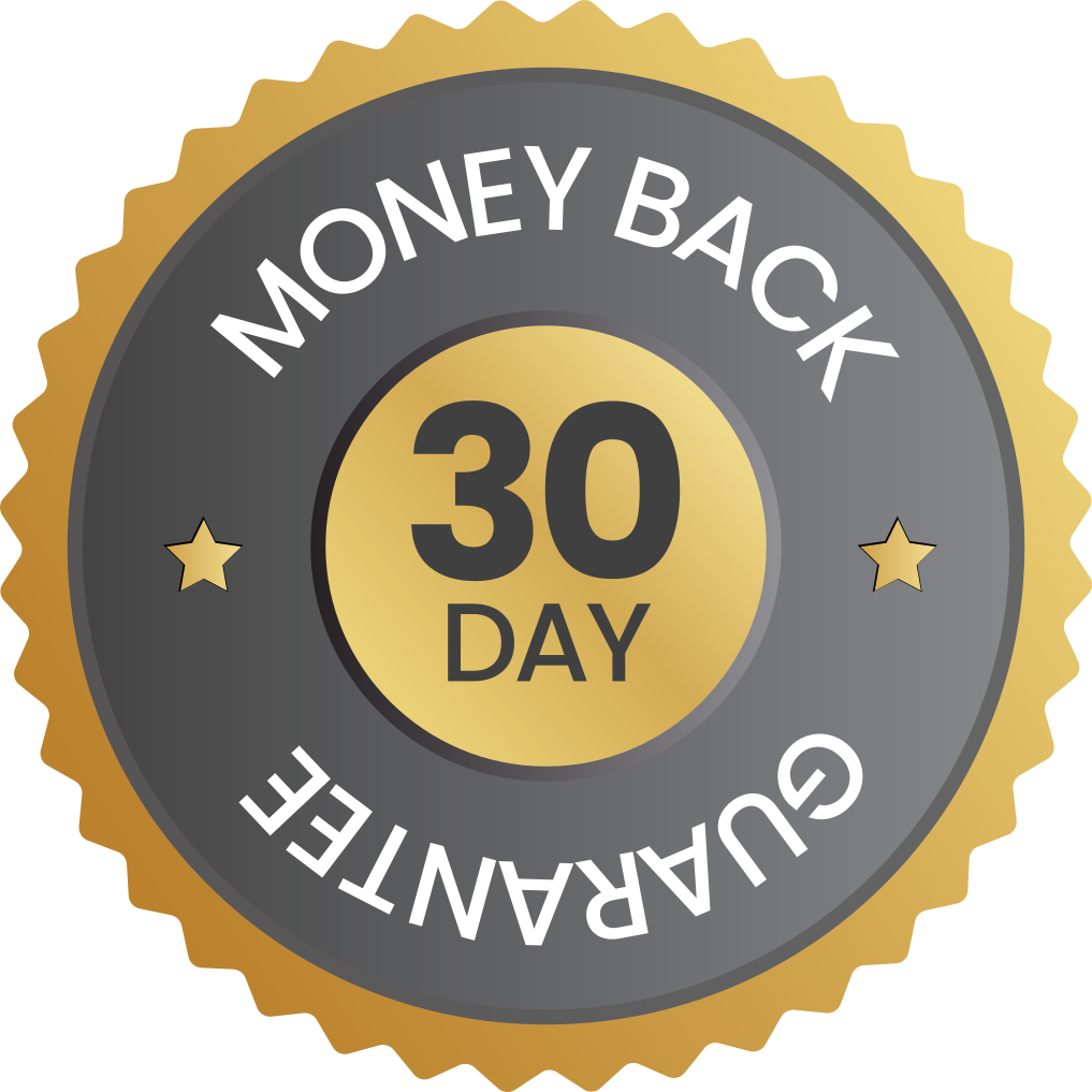 30-day money back guarantee seal